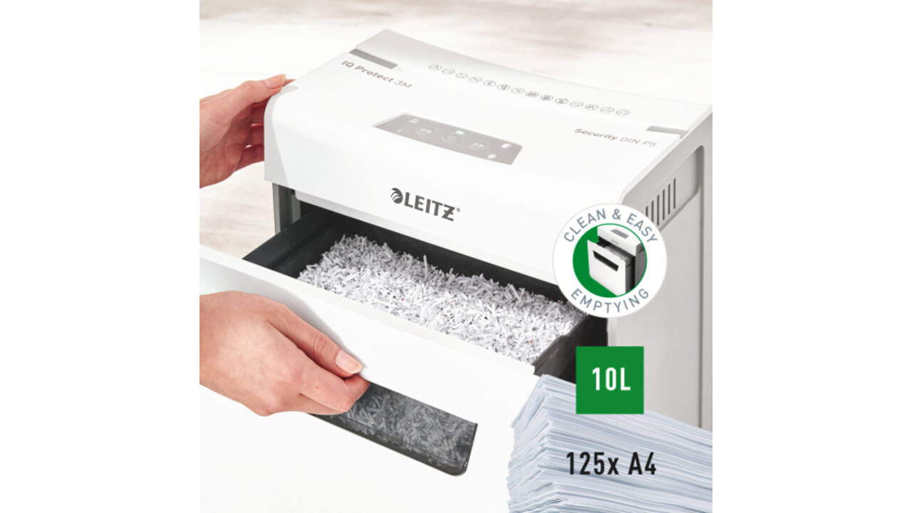 Papiervernietiger Leitz IQ Protect Premium 3M snippers 2x15mm
