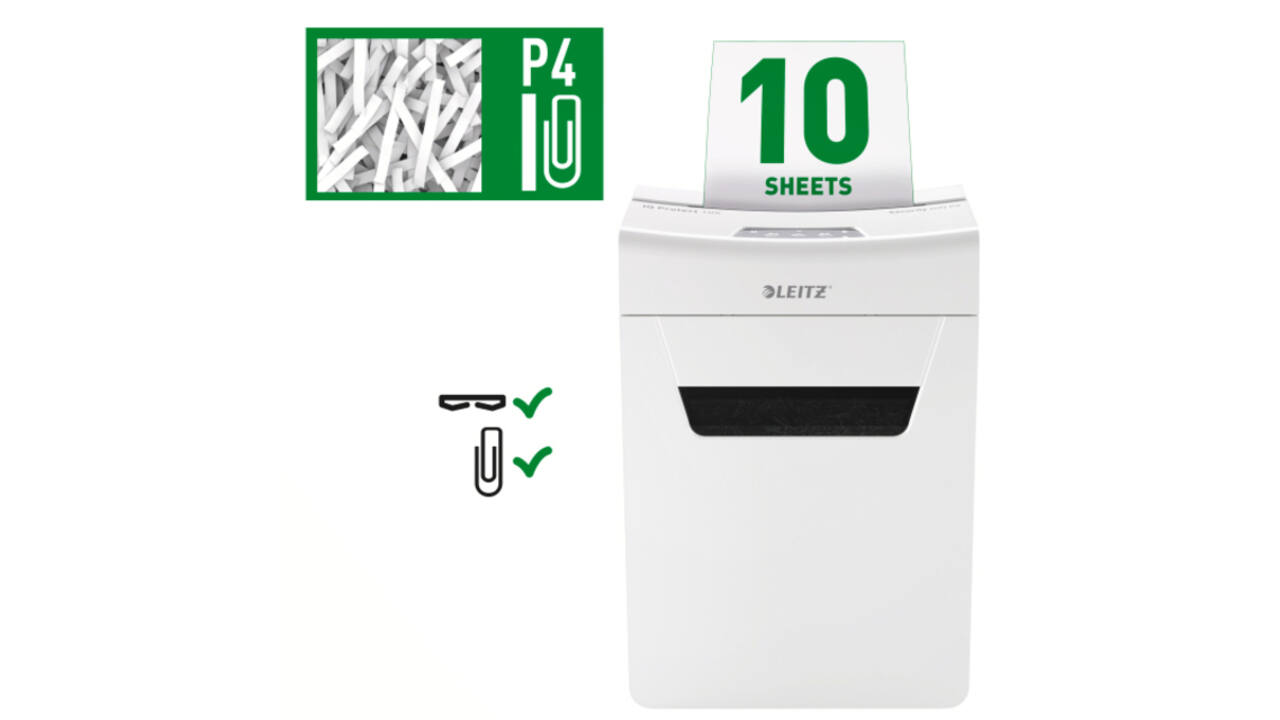 Papiervernietiger Leitz IQ Protect Premium 10X snippers 4x40mm