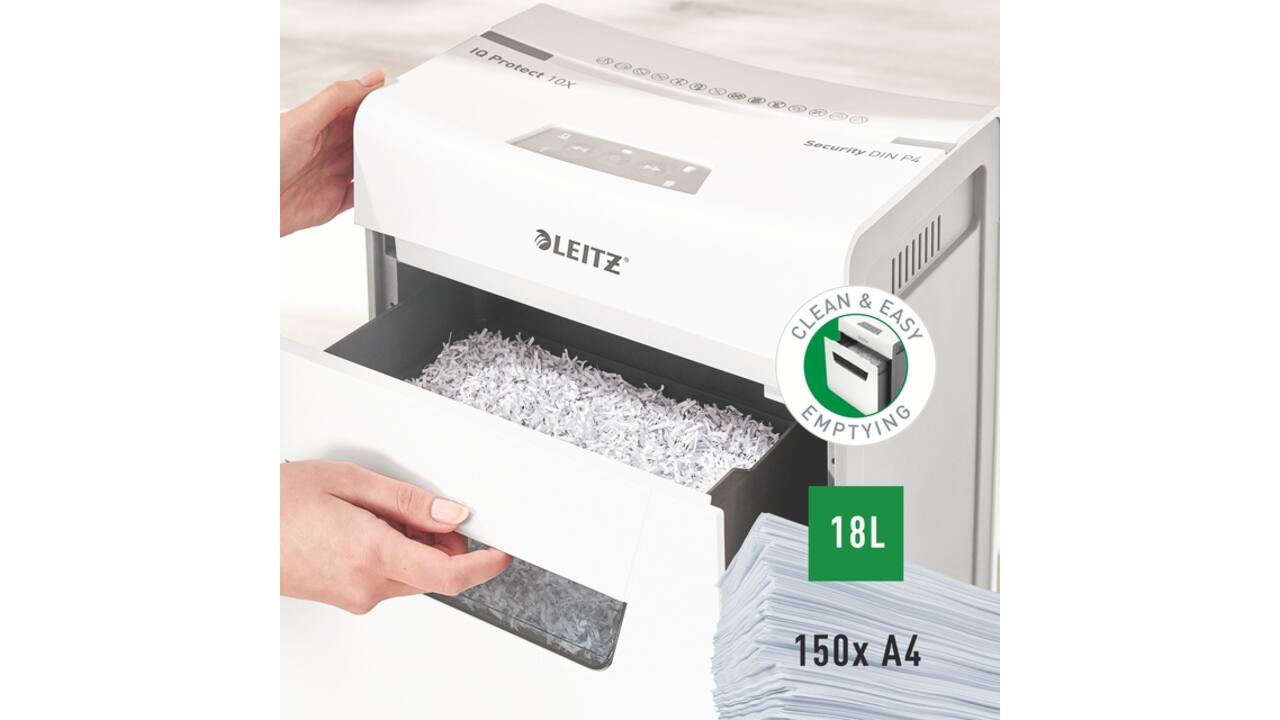 Papiervernietiger Leitz IQ Protect Premium 10X snippers 4x40mm