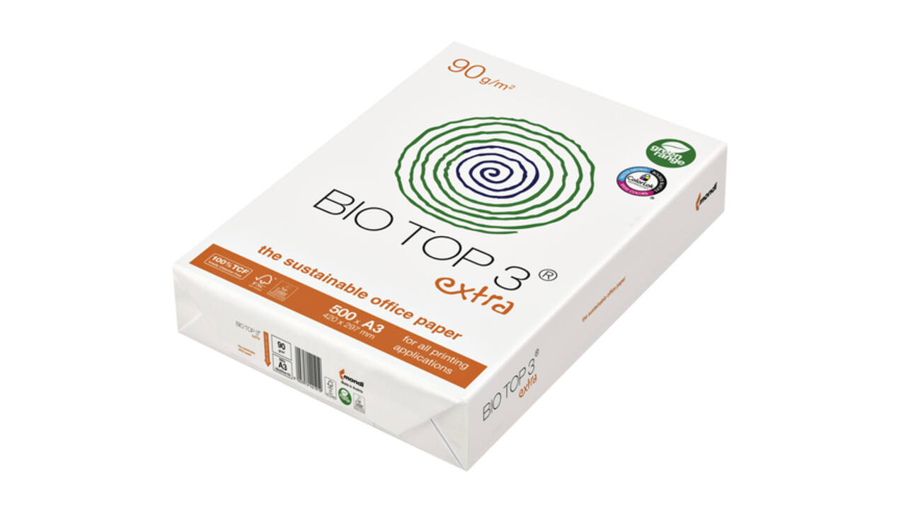 Kopieerpapier BioTop 3 A3 90gr naturel 500 vel