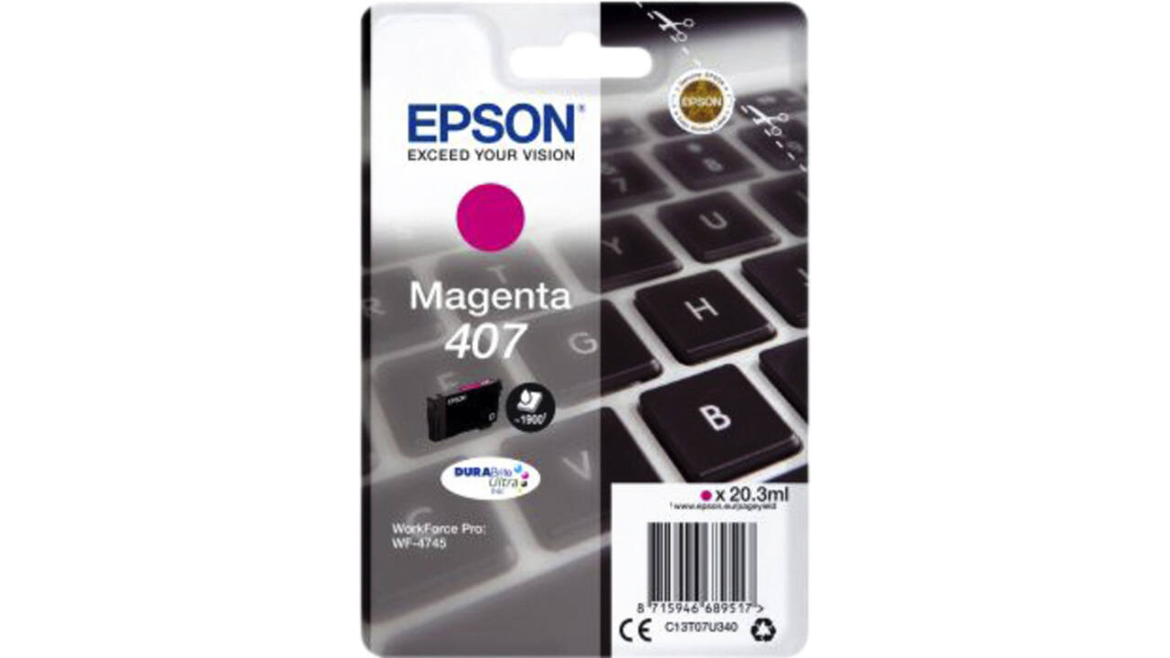 Inktcartridge Epson 407 T07U340 rood