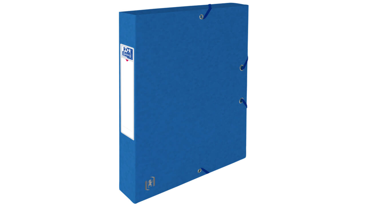 Elastobox Oxford Top File+ A4 40mm blauw