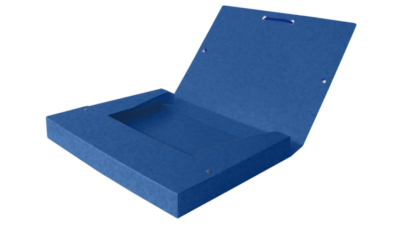 Elastobox Oxford Top File+ A4 40mm blauw