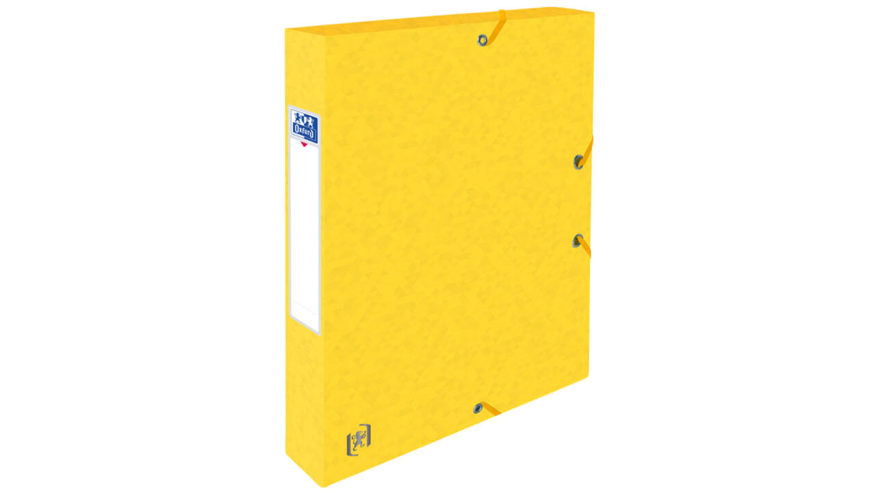 Elastobox Oxford Top File+ A4 40mm geel