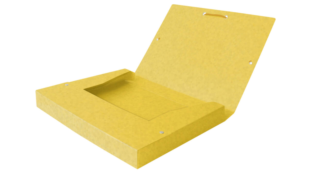 Elastobox Oxford Top File+ A4 40mm geel