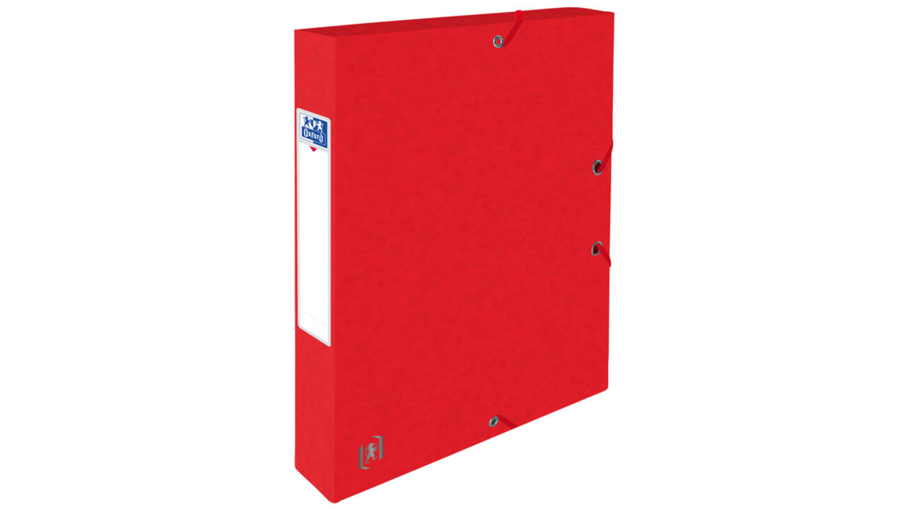 Elastobox Oxford Top File+ A4 40mm rood