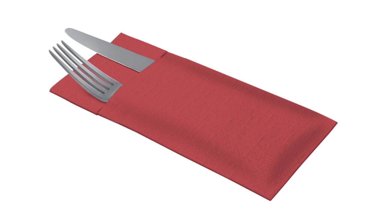 Pochette Tork Linstyle Premium 1-laags 390x390mm rood 509604