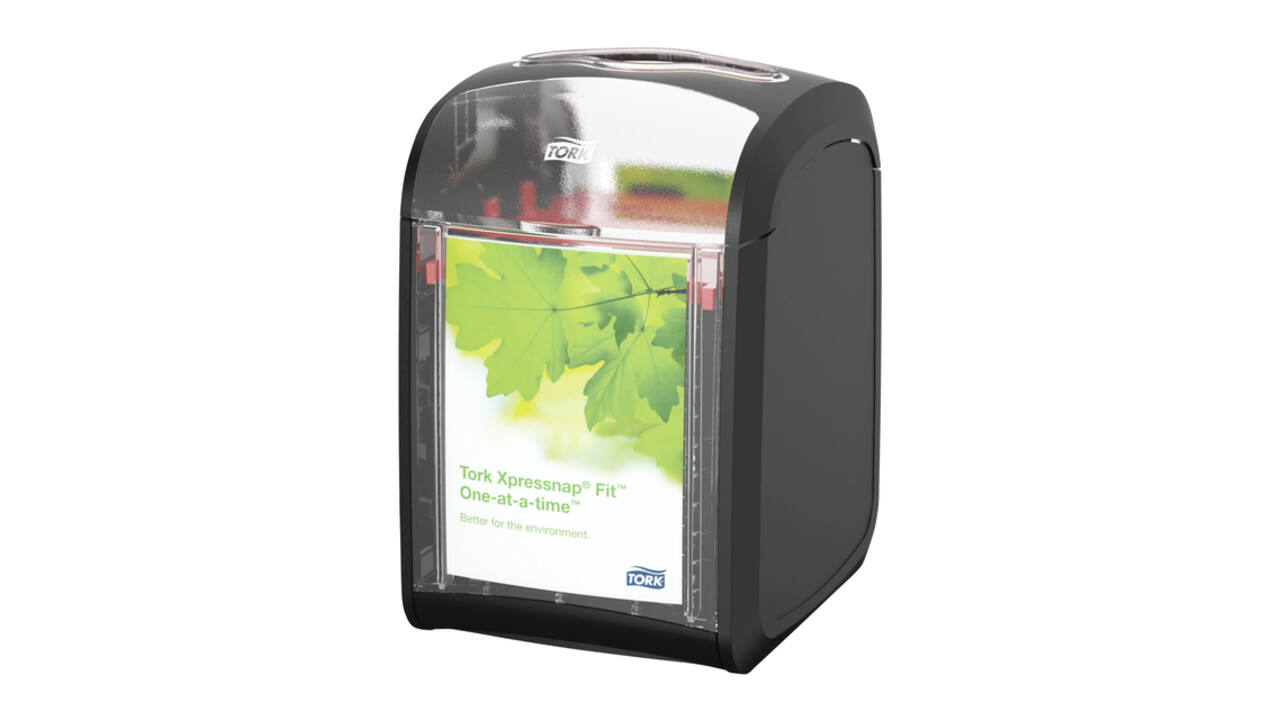 Servetdispenser Tork N14 Xpressnap Fit Signature line zwart 272900