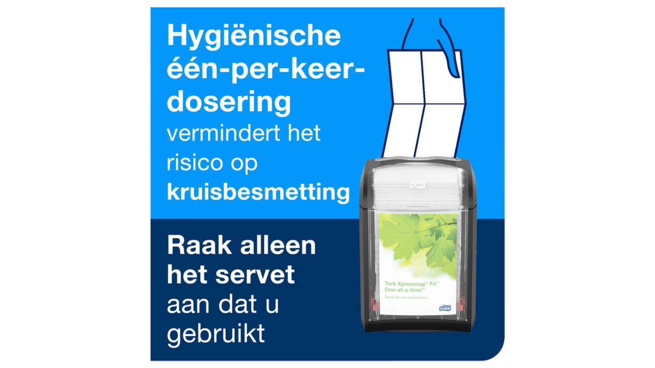 Servetdispenser Tork N14 Xpressnap Fit Signature line zwart 272900