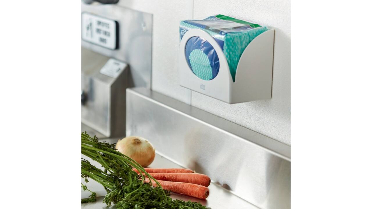 Reinigingsdoek Tork W8 Premium 1-laags 40 vel groen 194550