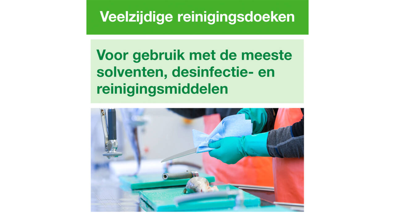 Reinigingsdoek Tork W8 Premium 1-laags 40 vel groen 194550