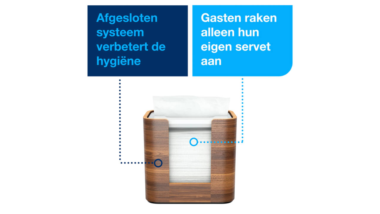 Servetdispenser Tork N4 Xpressnap Signature line walnoot 273002