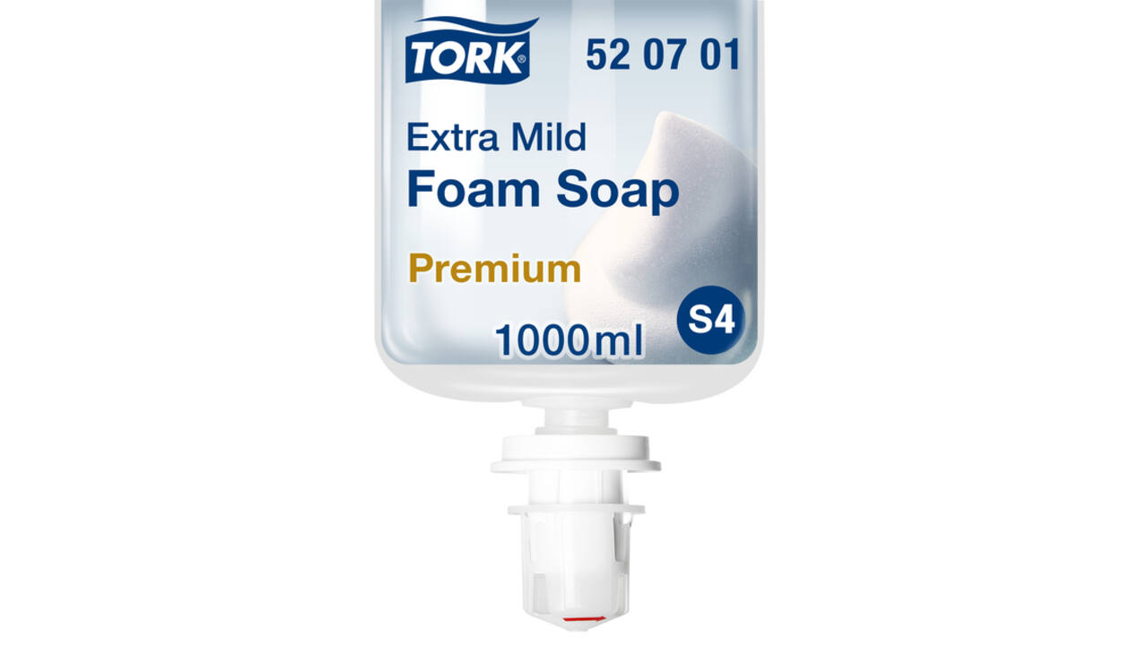 Handzeep Tork S4 Premium schuim 1000ml gevoelige huid 520701