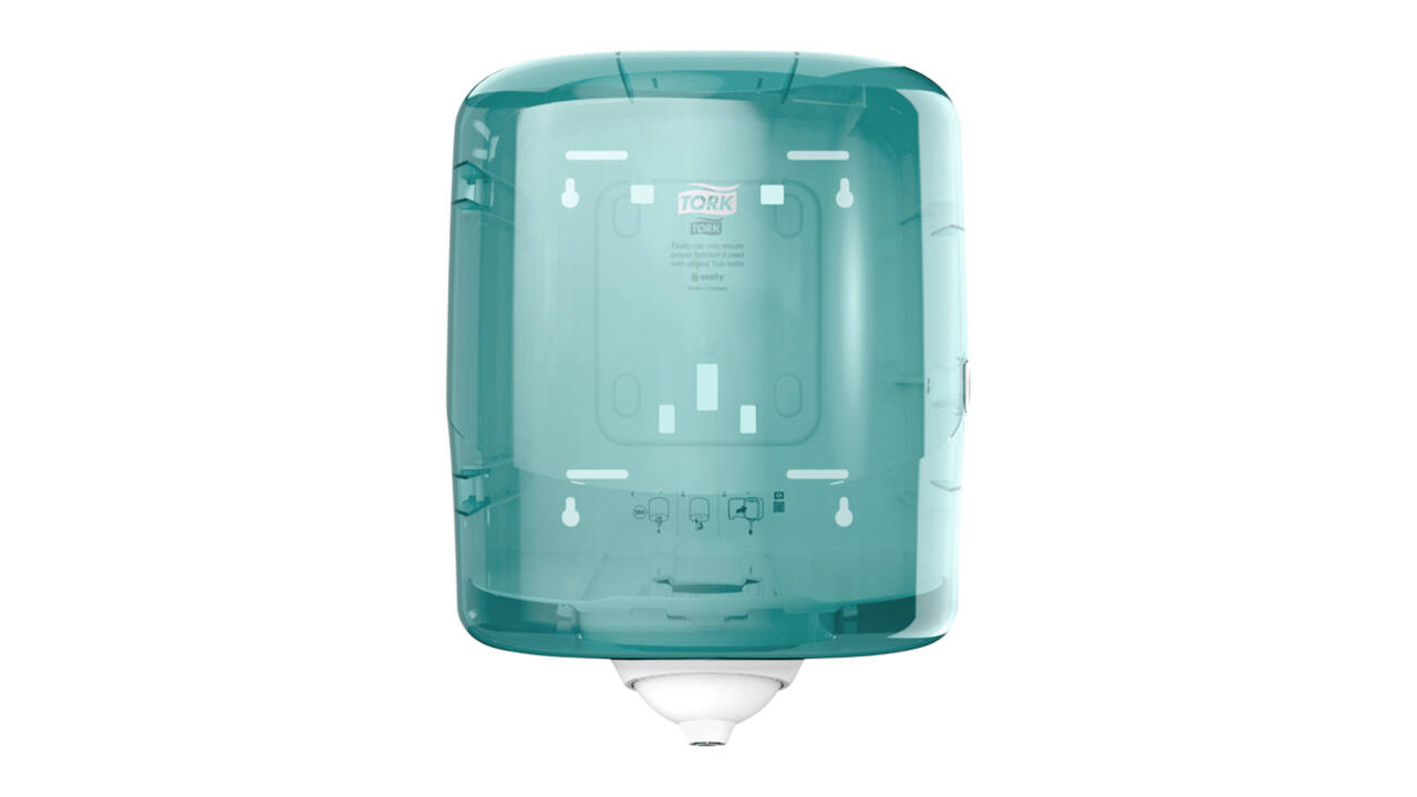Handdoekroldispenser Tork M4 Performance Reflex turquoize 473180