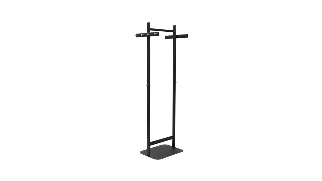 Garderoberek MAUL Salsa staand 172x52x40cm 40kg, 8 haken zwart RAL9004