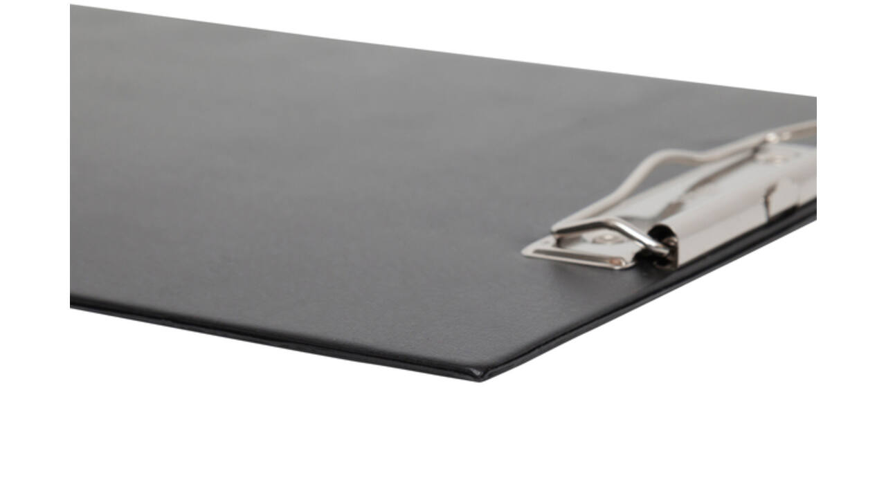 Klembord MAUL A4 staand + 2 magneten achterzijde PVC zwart