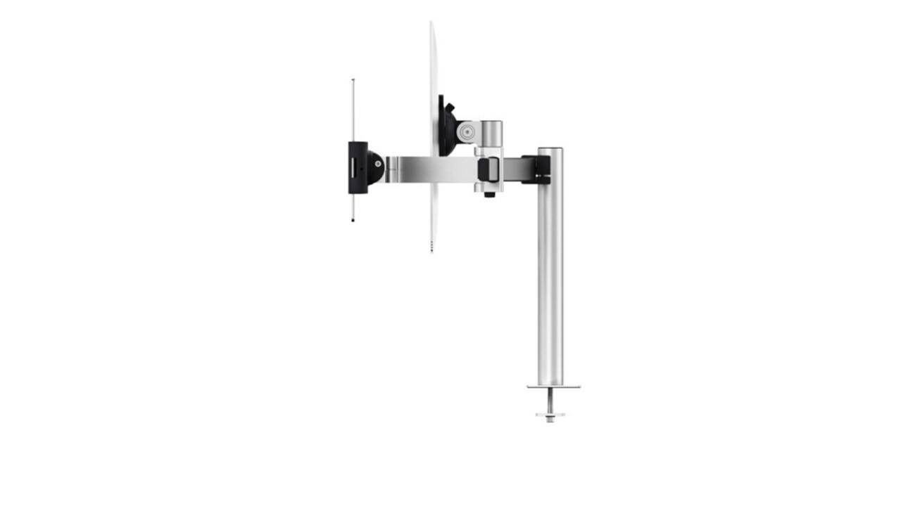 Monitorarm Durable met bladdoorvoer voor 1 scherm en 1 tablet