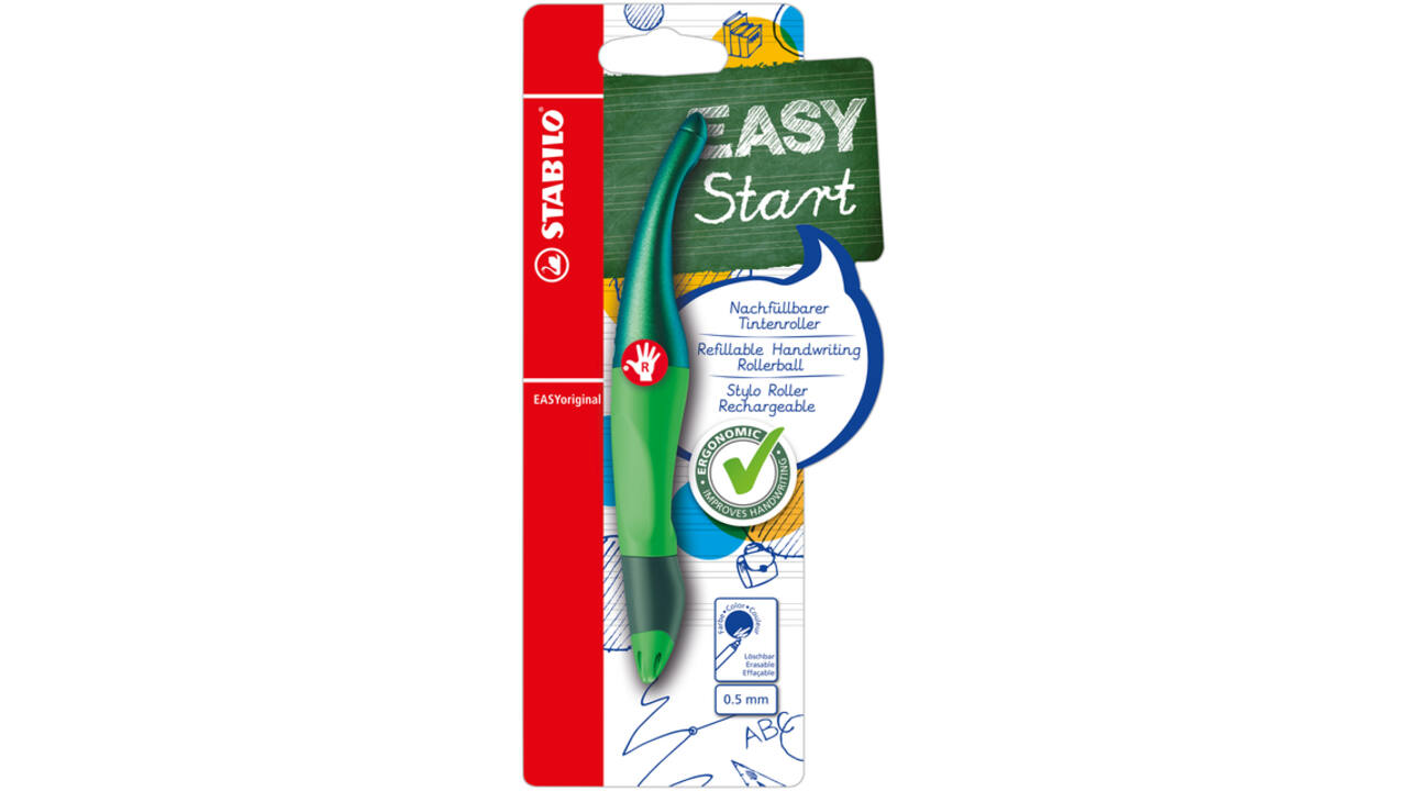 Rollerpen STABILO Easyoriginal rechtshandig hologr ed M groen blister