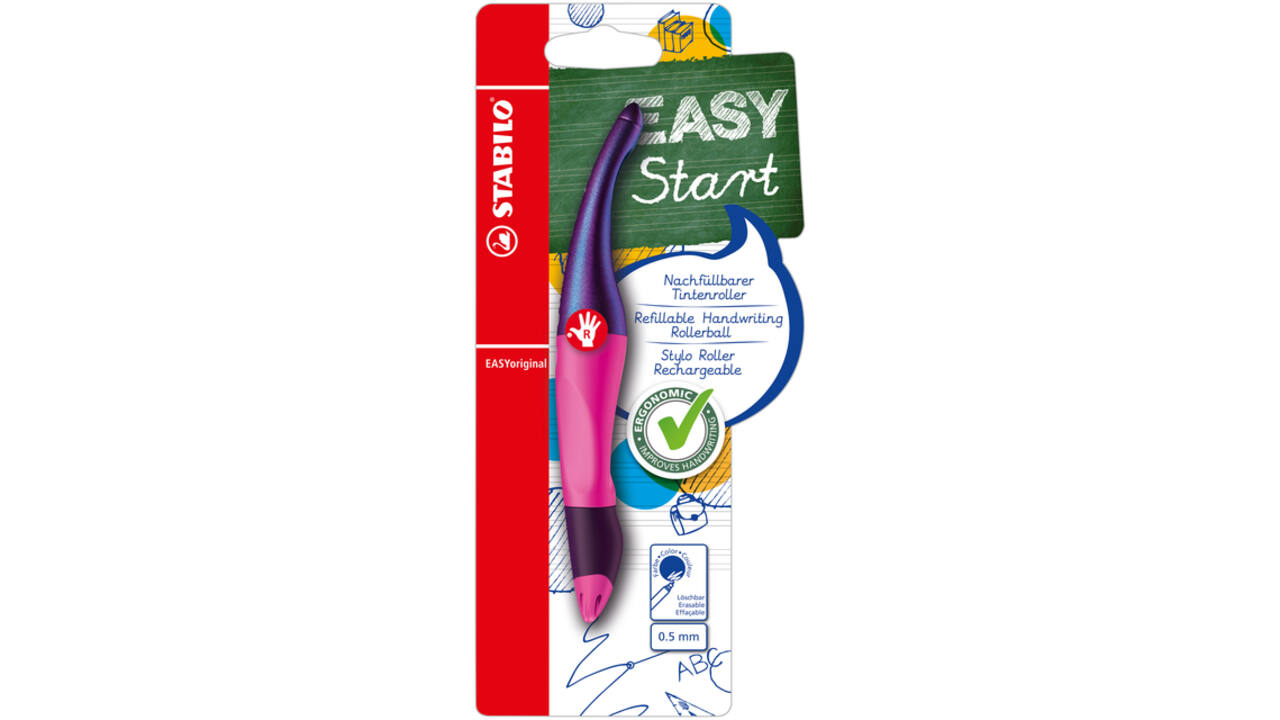 Rollerpen STABILO Easyoriginal rechtshandig hologr ed M magenta blist
