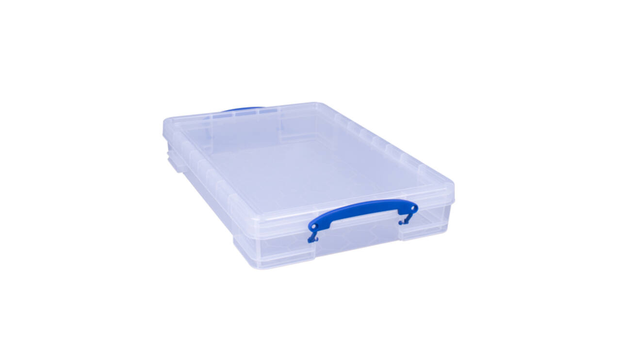 Opbergbox Really Useful 10 liter 520x340x85mm transparant wit