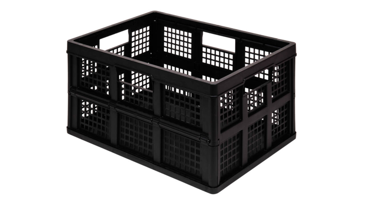 Opbergkrat Really Useful 45 liter 570x390x285mm opvouwbaar zwart
