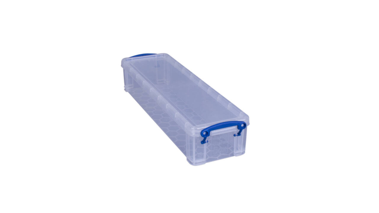 Opbergbox Really Useful 1.5 liter 355x100x70mm transparant wit