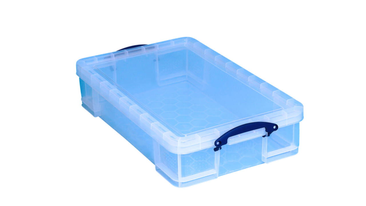 Opbergbox Really Useful 33 liter 710x440x165mm transparant wit