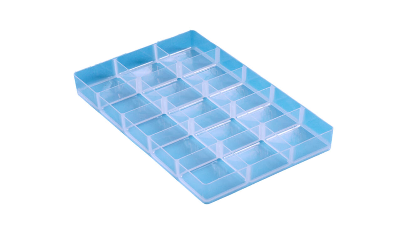 Vakkenverdeler Really Useful 4/9 liter15 vakken 342x215x35mm transparant