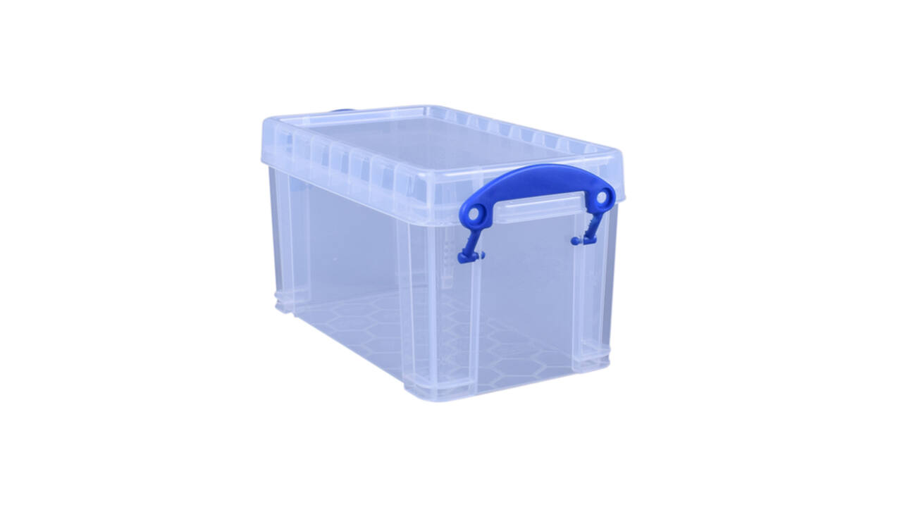 Opbergbox Really Useful 2.1 liter 240x130x125mm transparant wit
