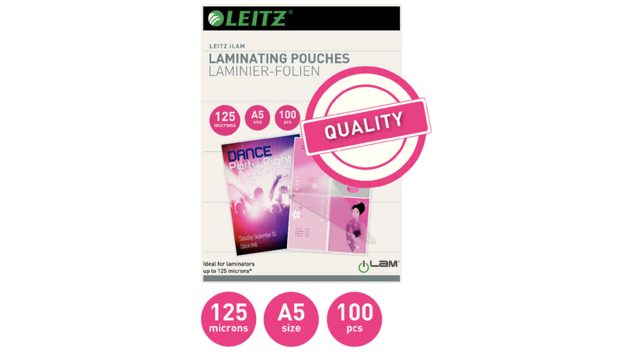 Lamineerhoes Leitz iLAM A5 2x125micron EVA 100stuks