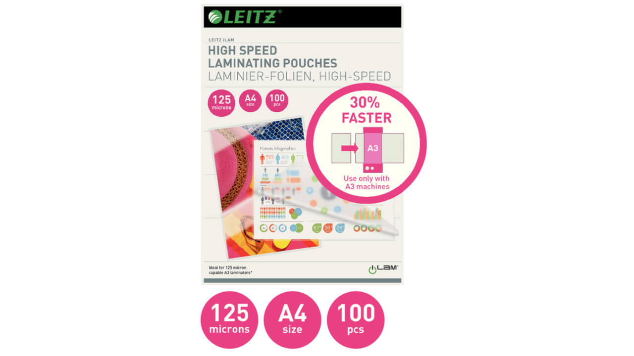 Lamineerhoes Leitz iLAM A4 High speed 125 mic