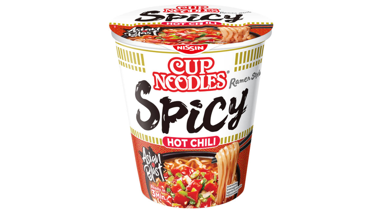 Noodles Nissin hot chili spicy cup