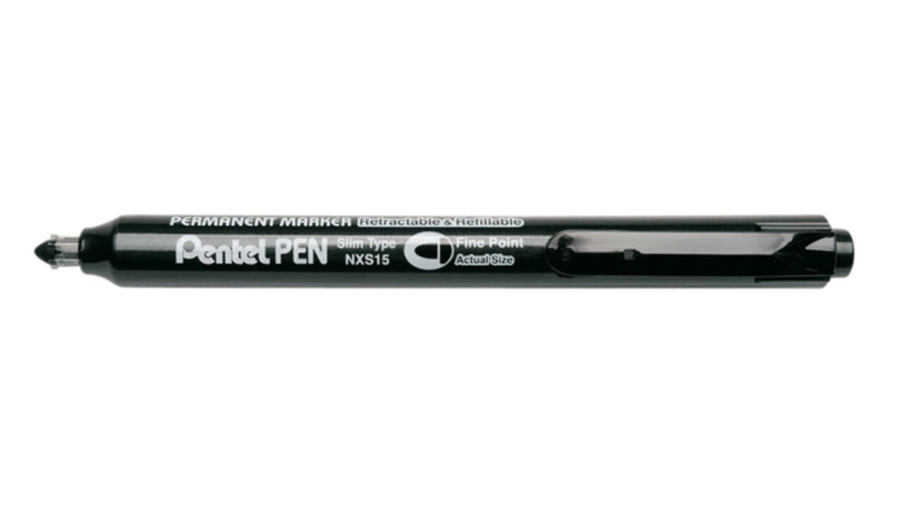 Viltstift Pentel NXS15 1mm zwart