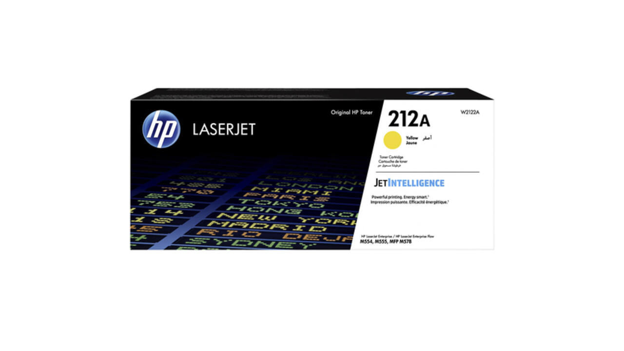 Tonercartridge HP W2122A 212A geel