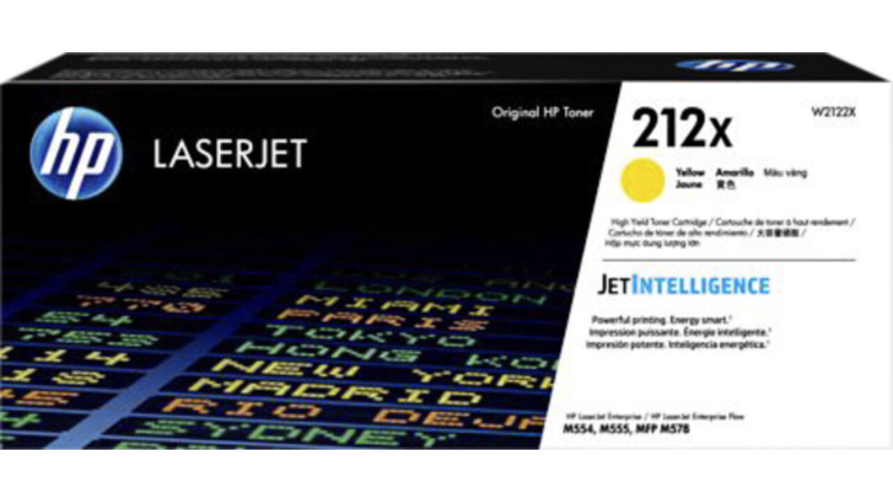 Tonercartridge HP W2122X 212X geel