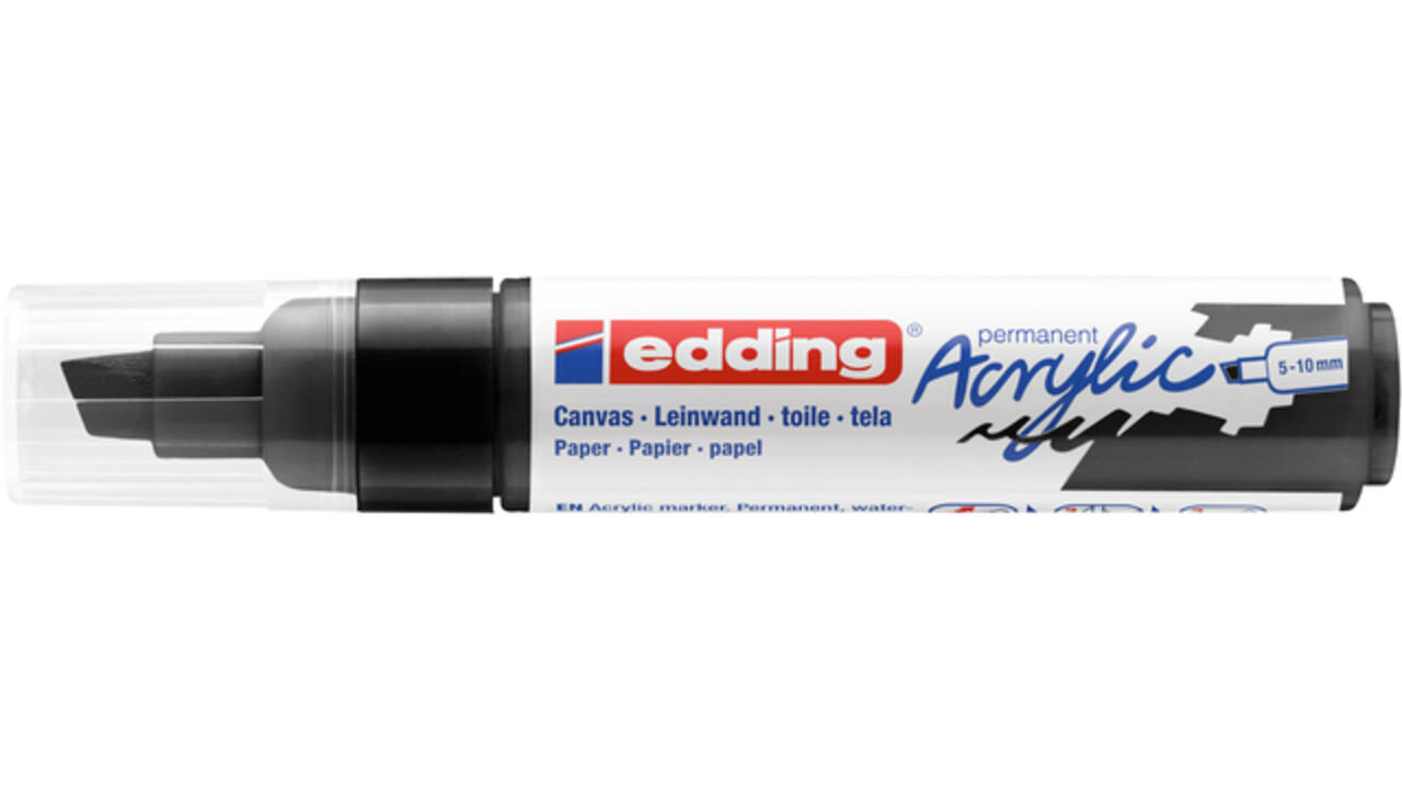 Acrylmarker edding e-5000 breed  zwart