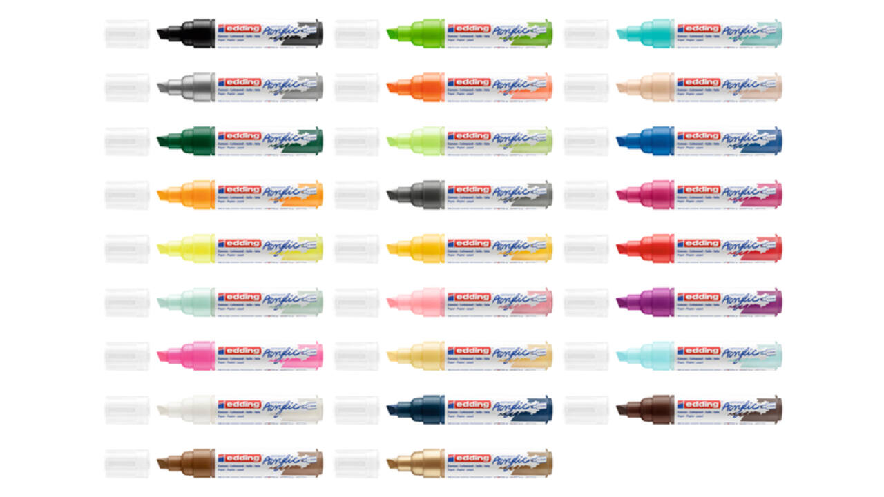 Acrylmarker edding e-5000 breed  zwart