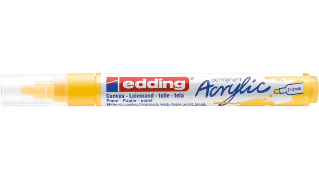 Acrylmarker edding e-5100 medium verkeersgeel