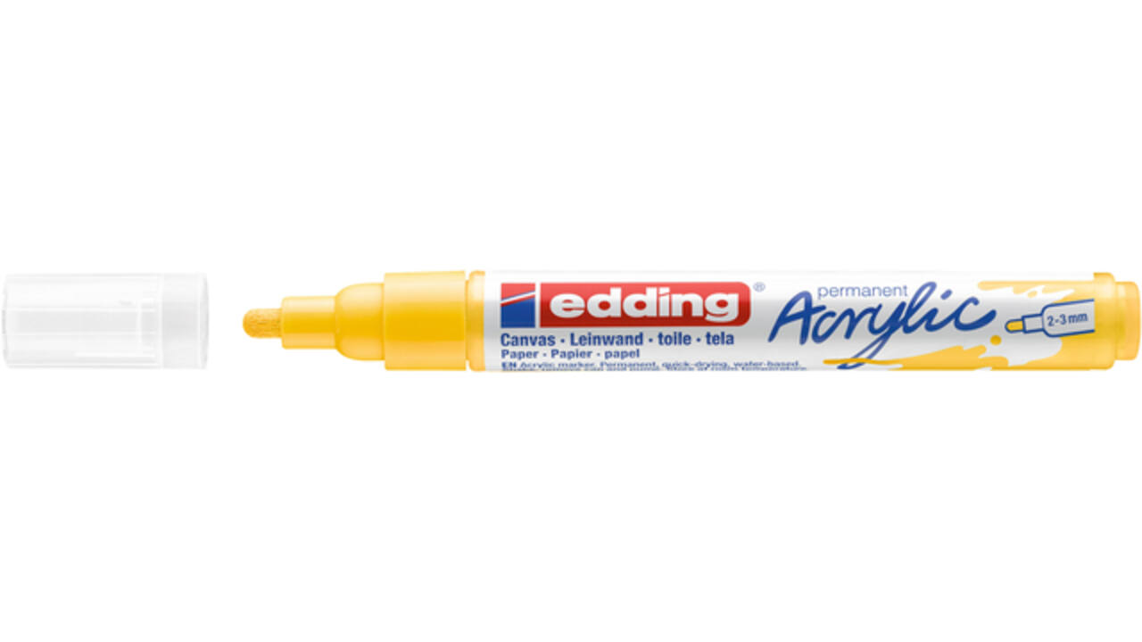Acrylmarker edding e-5100 medium verkeersgeel