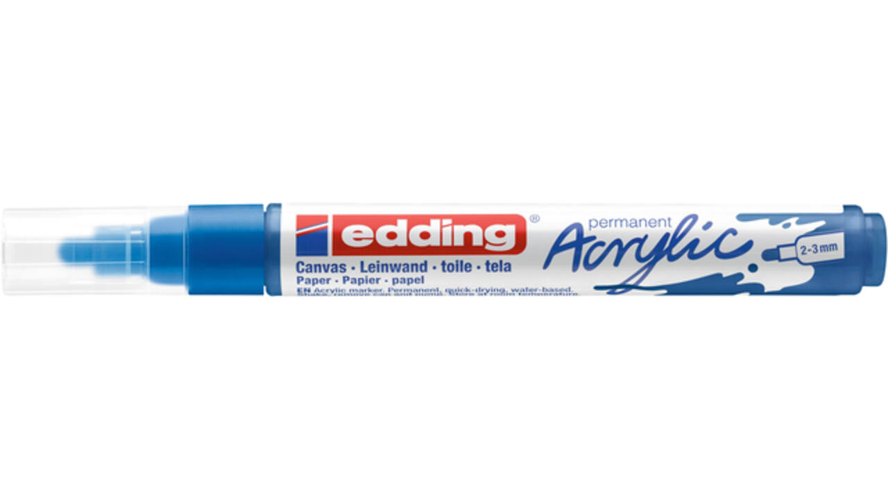 Acrylmarker edding e-5100 medium gentiaanblauw