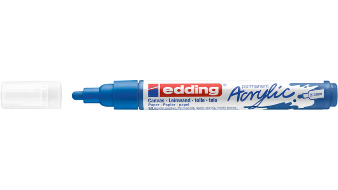 Acrylmarker edding e-5100 medium gentiaanblauw