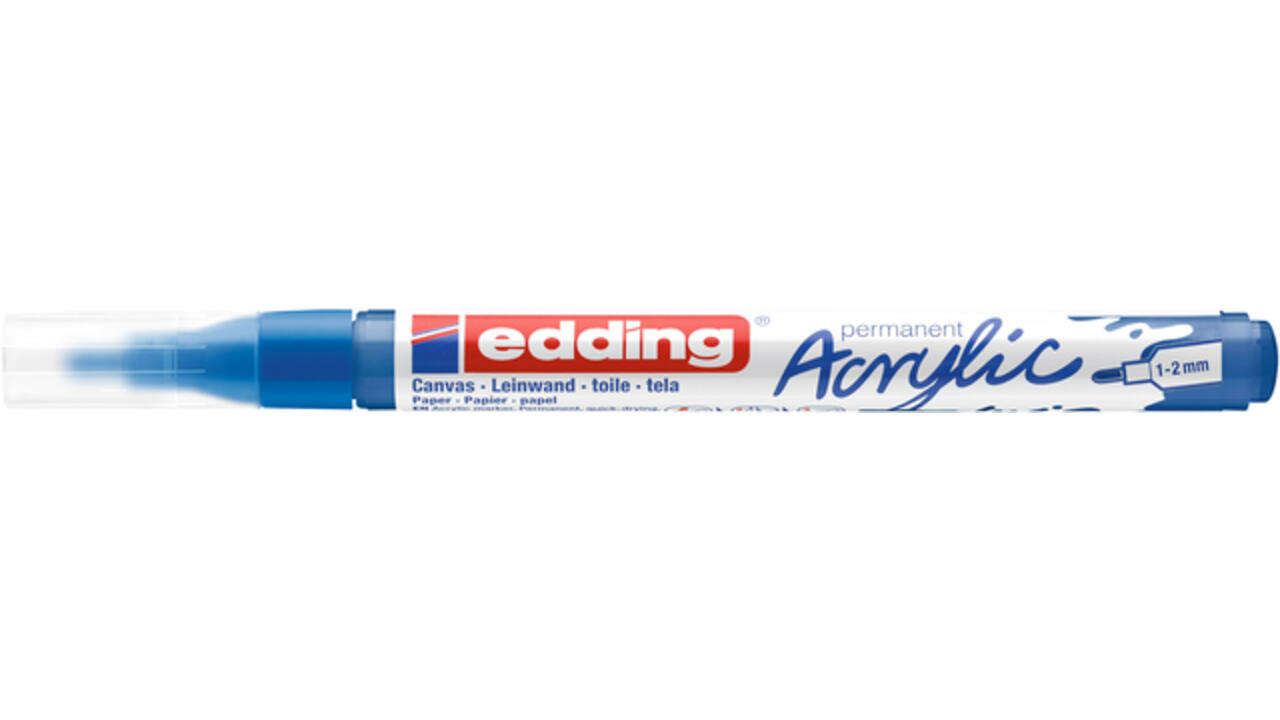 Acrylmarker edding e-5300 fijn gentiaanblauw