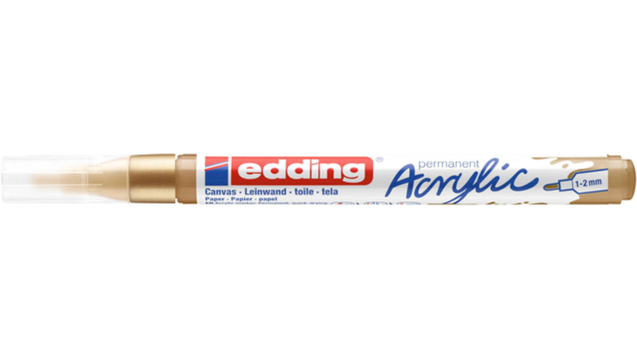Acrylmarker edding e-5300 fijn rijkgoud
