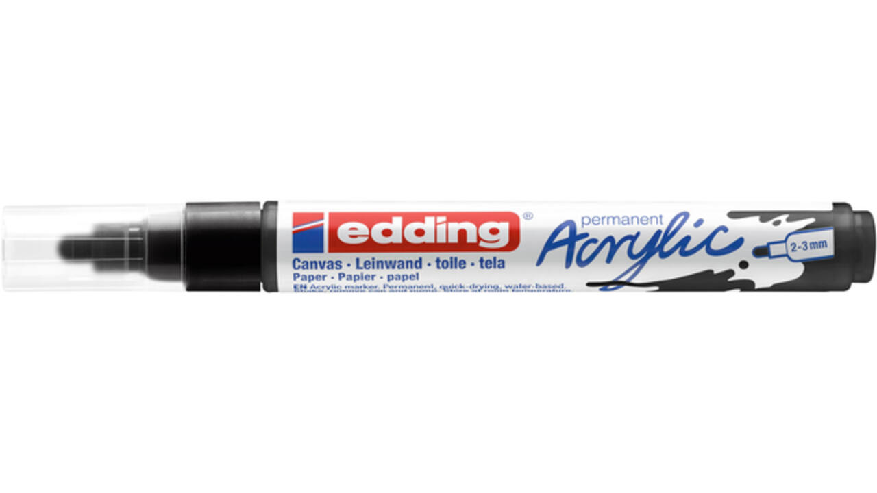 Acrylmarker edding e-5100 medium zwart