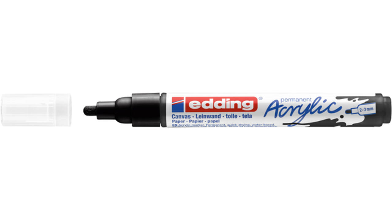 Acrylmarker edding e-5100 medium zwart