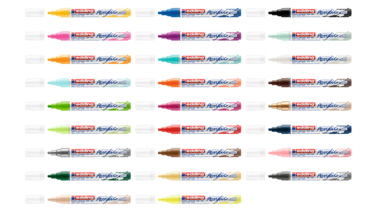 Acrylmarker edding e-5100 medium verkeerswit