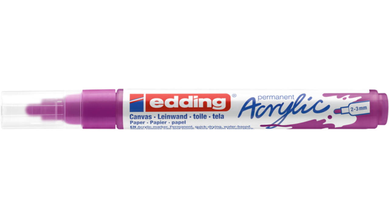 Acrylmarker edding e-5100 medium bessenrood
