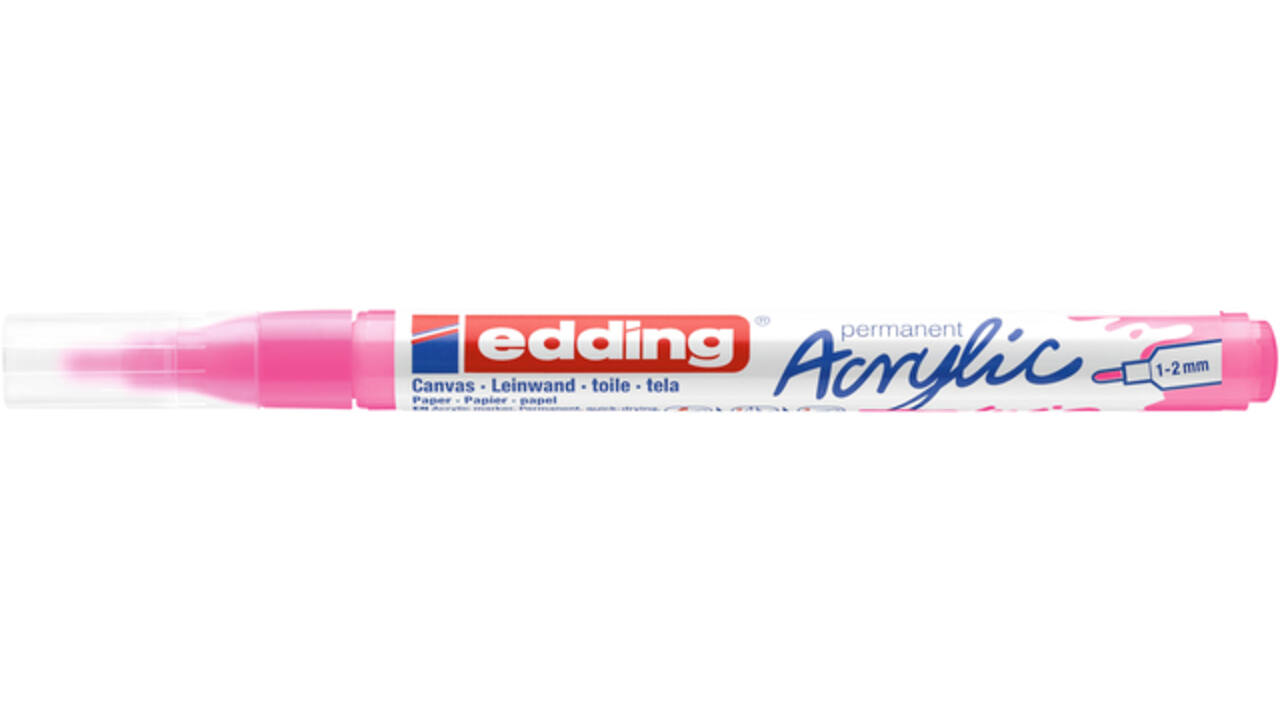 Acrylmarker edding e-5300 fijn elegant neon roze