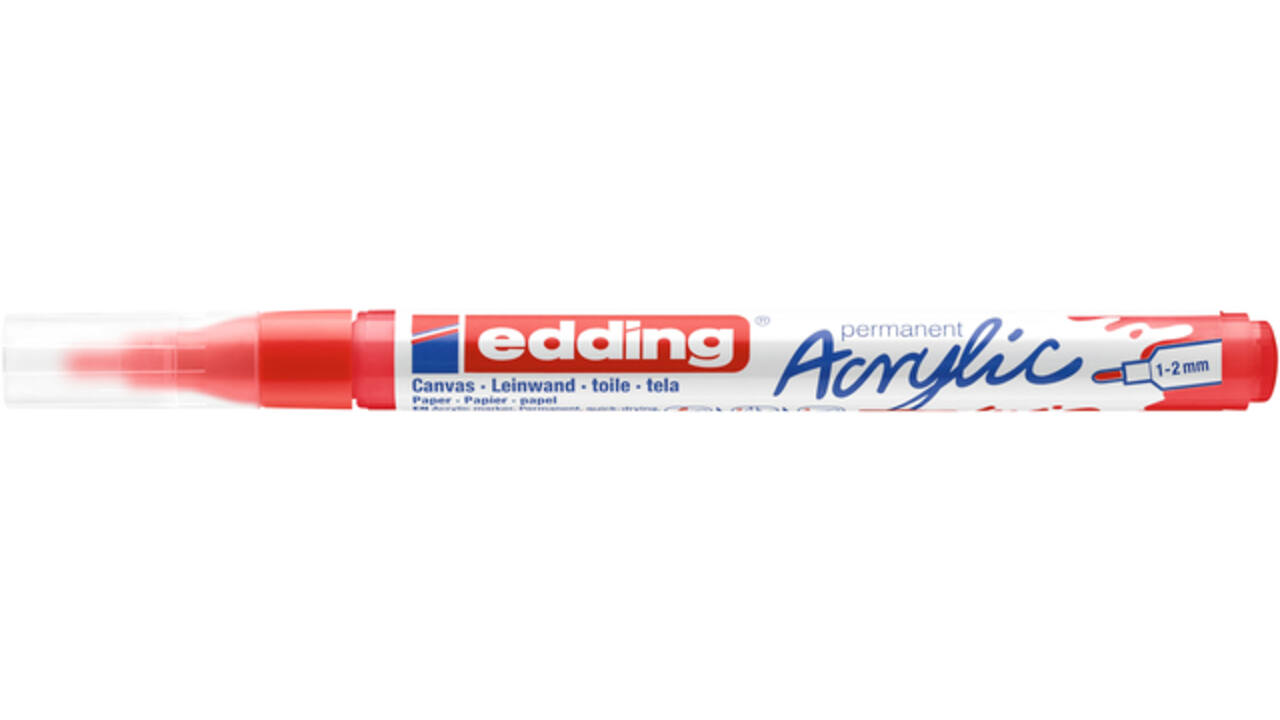 Acrylmarker edding e-5300 fijn verkeersrood