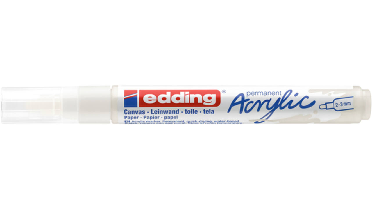Acrylmarker edding e-5100 medium verkeerswit